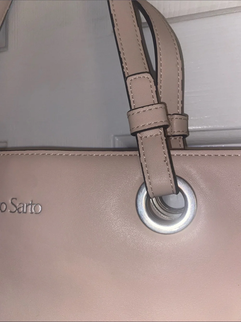 Franco Sarto Blush Tote with Laser-Cut Detail